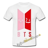 BTS - Emoji BT21 Logo Colour - biele detské tričko