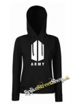 BTS - BANGTAN BOYS - Army Logo - čierna dámska mikina