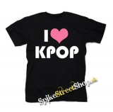 I LOVE K-POP - čierne detské tričko