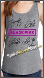 BLACKPINK - Logo & Signature - Ladies Vest Top - šedé