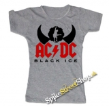 AC/DC - Black Ice Angus Silhouette - šedé dámske tričko