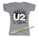 U2 - Songs Of Innocence - šedé dámske tričko