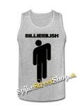 BILLIE EILISH - Logo & Stickman - Mens Vest Tank Top - šedé