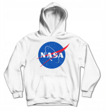Biela detská mikina NASA - Logo