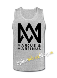 MARCUS & MARTINUS - Logo - Mens Vest Tank Top - šedé