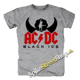 AC/DC - Black Ice Angus Silhouette - sivé pánske tričko