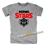 BRAWL STARS - Logo - sivé pánske tričko