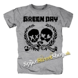 GREEN DAY - 21 st. Century Breakdown Skulls - sivé pánske tričko
