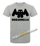 MARSHMELLO - Logo DJ - sivé pánske tričko