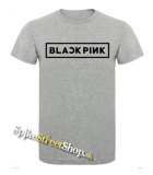 BLACKPINK - Logo - sivé detské tričko