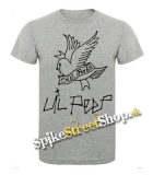 LIL PEEP - Logo Cry Baby - sivé detské tričko