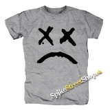 LIL PEEP - Sad Face - sivé detské tričko