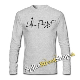 LIL PEEP - Logo - šedé pánske tričko s dlhými rukávmi