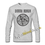 DIMMU BORGIR - Pentagram - šedé pánske tričko s dlhými rukávmi