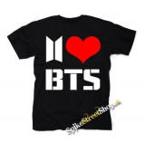 I LOVE BTS - čierne detské tričko