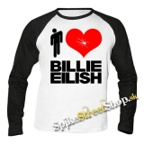 I LOVE BILLIE EILISH - pánske tričko s dlhými rukávmi