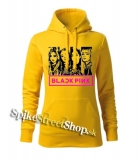 BLACKPINK - Logo & Band - žltá dámska mikina
