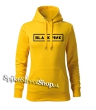 BLACKPINK - Black Logo - žltá dámska mikina