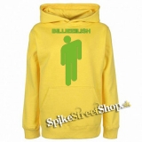 BILLIE EILISH - Logo & Stickman - žltá pánska mikina