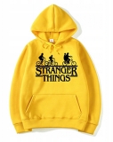 STRANGER THINGS - Bicycle Gang Black - žltá pánska mikina