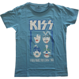 KISS - Made For Lovin' You - modré pánske tričko