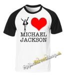I LOVE MICHAEL JACKSON - dvojfarebné pánske tričko