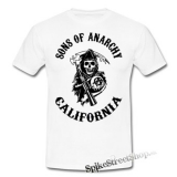 SONS OF ANARCHY - California - biele pánske tričko