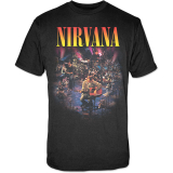 NIRVANA - Unplugged Photo - čierne pánske tričko