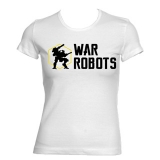 WAR ROBOTS - Logo - biele dámske tričko
