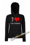 I LOVE TOM HOLLAND - čierna dámska mikina