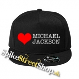 I LOVE MICHAEL JACKSON - čierna šiltovka model "Snapback"