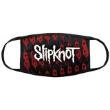SLIPKNOT - White Logo & Sigils - rúško na tvár (Výpredaj)