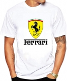 FERRARI - Logo & Znak - biele pánske tričko