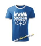 STRANGER THINGS - Logo Flip - svetlomodré chlapčenské tričko - CONTRAST BORDERS
