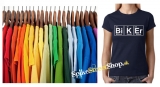 BIKER - Tabuľka chemických prvkov - farebné dámske tričko
