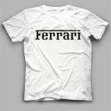 FERRARI - Logo - biele detské tričko
