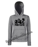 PINK FLOYD - Logo And Band - sivá dámska mikina