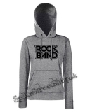 ROCK BAND - Logo - sivá dámska mikina