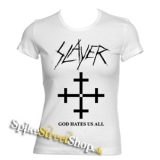 SLAYER - God Hates Us All - biele dámske tričko