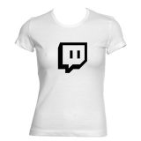TWITCH - Crest - biele dámske tričko
