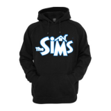 THE SIMS - Logo - čierna detská mikina