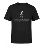 JOHNNIE WALKER - Keep Walking - čierne detské tričko