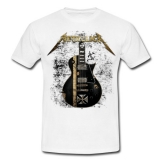 METALLICA - Hetfield Iron Cross Guitar - biele detské tričko
