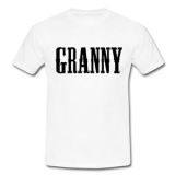 GRANNY HORROR VILLAGE - Logo - biele pánske tričko
