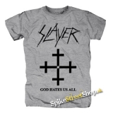 SLAYER - God Hates Us All - sivé pánske tričko