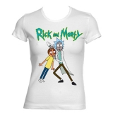 RICK AND MORTY - Motive 1 - biele dámske tričko