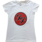 FOO FIGHTERS - FF Logo - biele dámske tričko