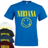 NIRVANA - Logo & Smile - farebné detské tričko