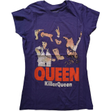 QUEEN - Killer Queen - fialové dámske tričko