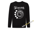 BLINK 182 - Logo & Smile - čierna detská mikina bez kapuce